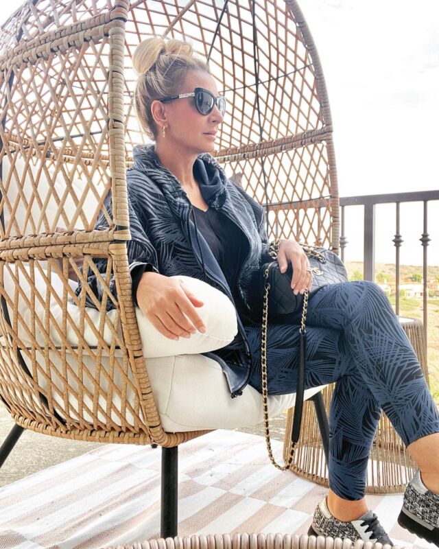 I’ve become one of those women.  You know, the ones that buy gym clothes that will never see the inside of a gym. They wear fashion sneakers for doing their rounds at the mall. Always with their hair up in a bun, hiding behind dark shades and carrying flashy handbags to compensate for their other shortcomings.  I am one of those moms.  Which makes me think we are more alike than we are different. You and I, along with all the people you think you have nothing in common with. All struggling to fit in, to look like we belong, trying to keep it all together, being comfortable or not so comfortable under our skin.  Own who you are, make peace with your shortcomings, celebrate your strengths, speak your truth, and remember we are so much more than our appearances and our fashion labels.  P.S. I went in to buy printer paper at Target (forgot to buy it) and came out buying this outfit and more (hoodie, leggings and tee). Their #joylab collection is a versatile range of mix and match “sportswear” with eclectic prints and soft cotton fabrics, perfect for a put together look while doing mom duties.  Sportswear: @target #joylabtarget 
Sneakers: @pollini 
Sunglasses: @bulgari 
Bag: @chanelofficial  Yes, long post but do you like my balcony remodel? My favorite spot for “me” time. (Swipe).